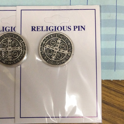 Benedict Medal Pin